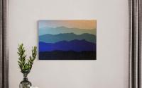 blaue Berge Acryl auf Leinwand 100 x 70 cm