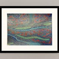 Parma-Rodi Mixed Media 40 x 28 gerahmt